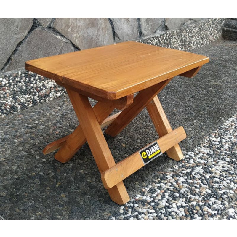Dampar/ Rehal/ Rekal/ Meja Lipat Mini Kayu Jati