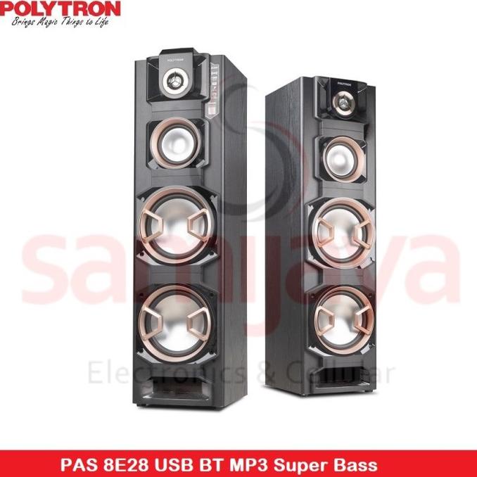 SPEAKER AKTIF POLYTRON PAS-8E28 / PAS 8E28 BLUETOOTH BERGARANSI ERF546T