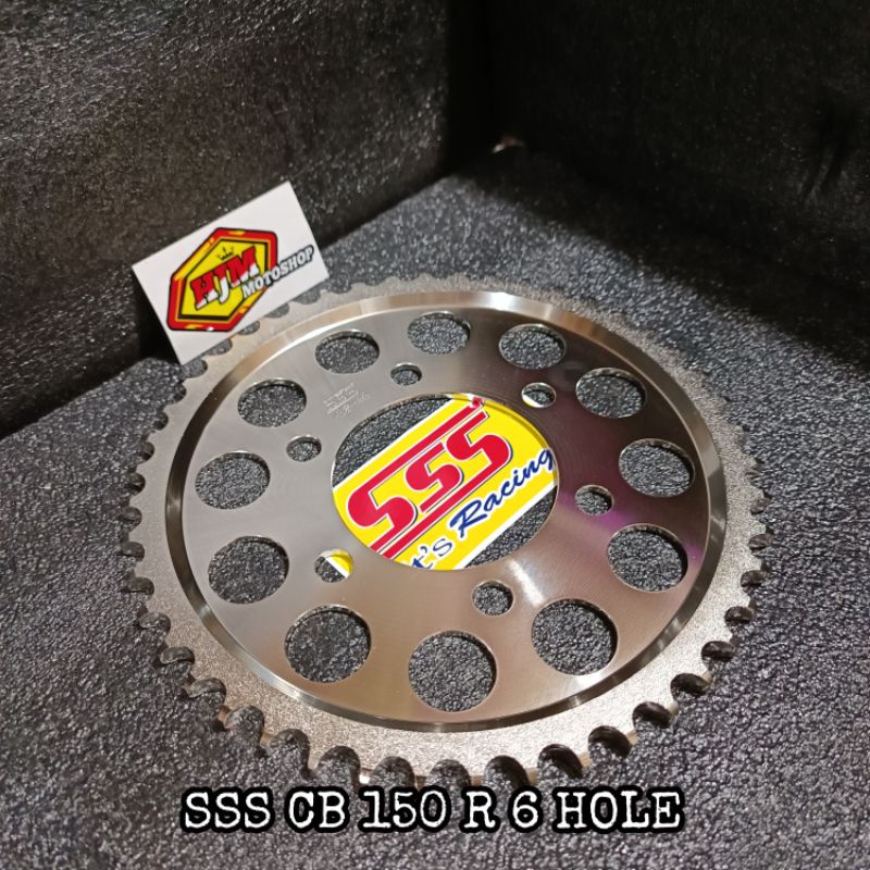 Gear Belakang SSS 428 CB 150R New / CBR 150R New Lubang 6 Hole Ukuran 40 41 42 43 44 45 46 47 48