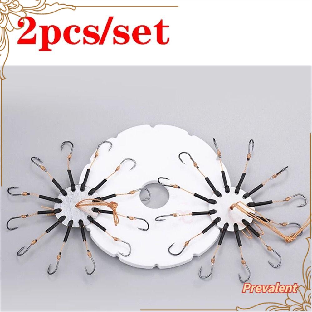 Preva 2pcs/Lot Fishhooks Tahan Lama8#-13# Cegah Lilitan PE Lines Explosion String Hook