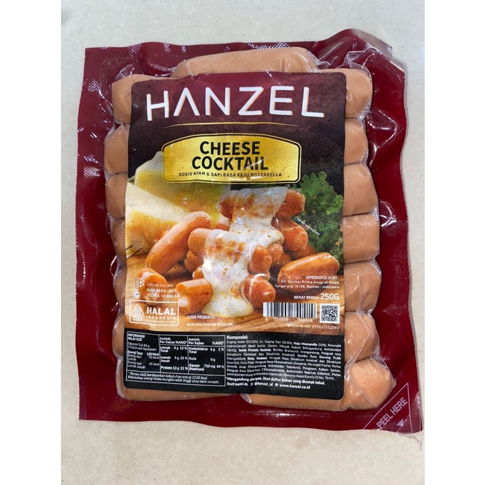Sosis Beef Hanzel Cheese Cocktail 250 gr