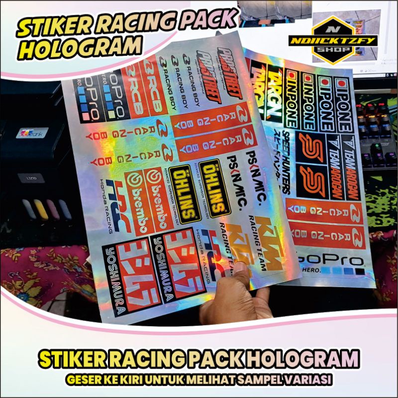 Jual STICKER RACiNG PACK STIKER LEMBARAN DESAIN RACING RCB RACINGbabe