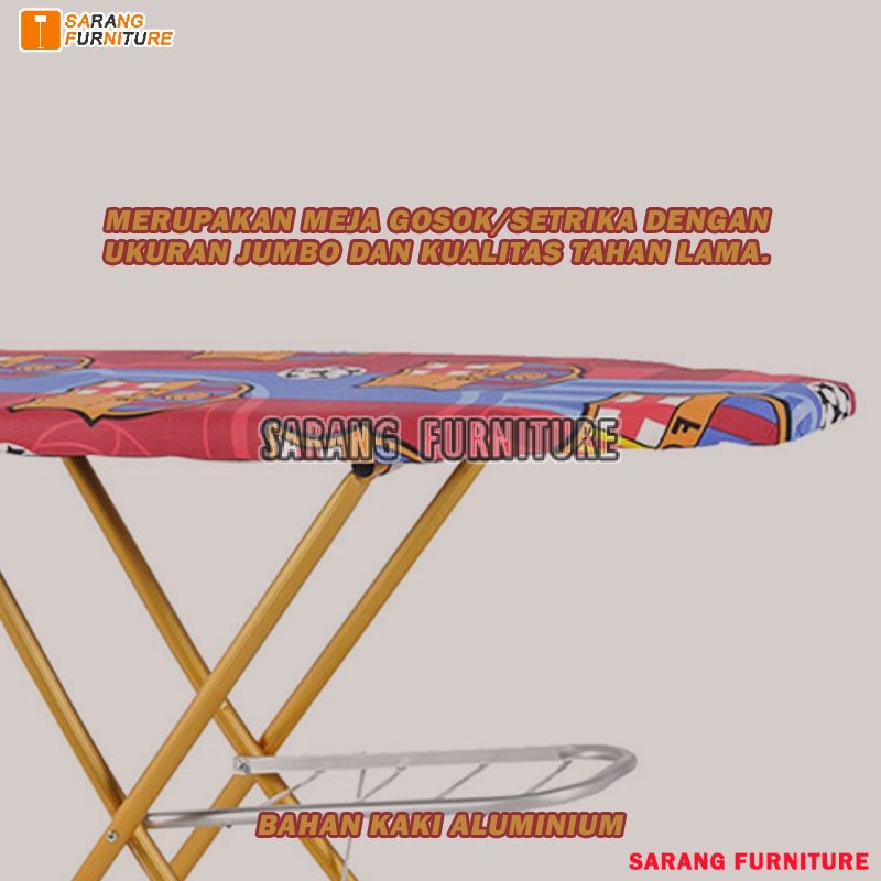 MEJA SETRIKA MEJA GOSOK JUMBO DUDUK LESEHAN BISA LIPAT BINA KARYA ORIGINAL MINIMALIS KUALITAS BAGUS