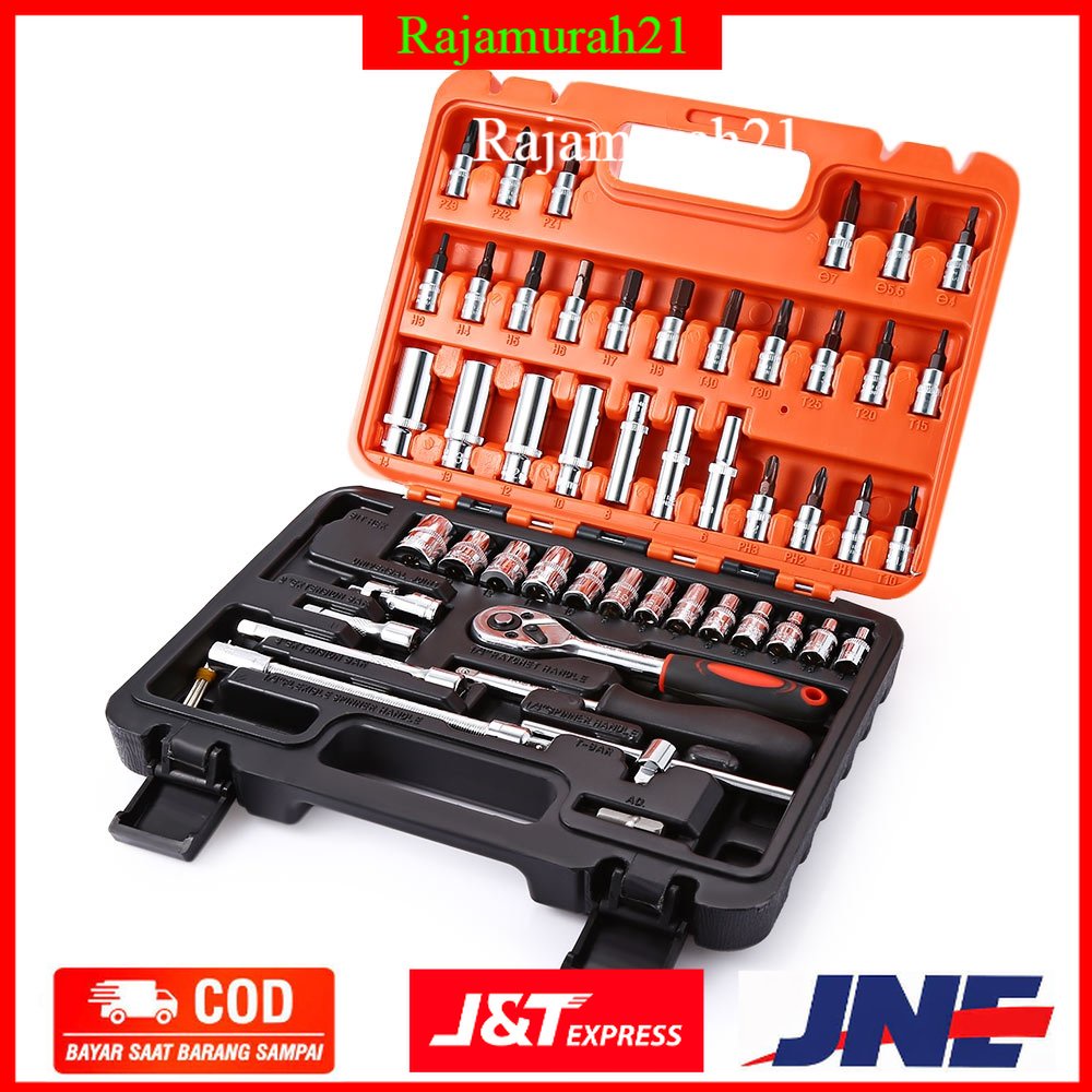 Taffware Peralatan Set Kunci Pas 53 in 1 - CR-V53 - No Color - OMOT5BXX