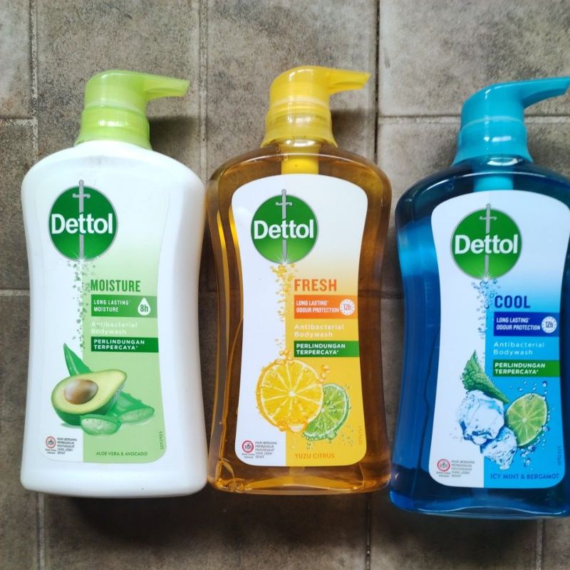 Dettol Bodywash random Aloevera,fress, sensitif,gold dan cool 625g