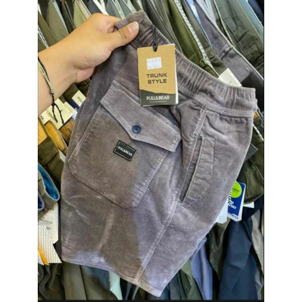 CELANA BROADSHORT CORDUROY TERLARIS PINGGANG KARET PREMIUM