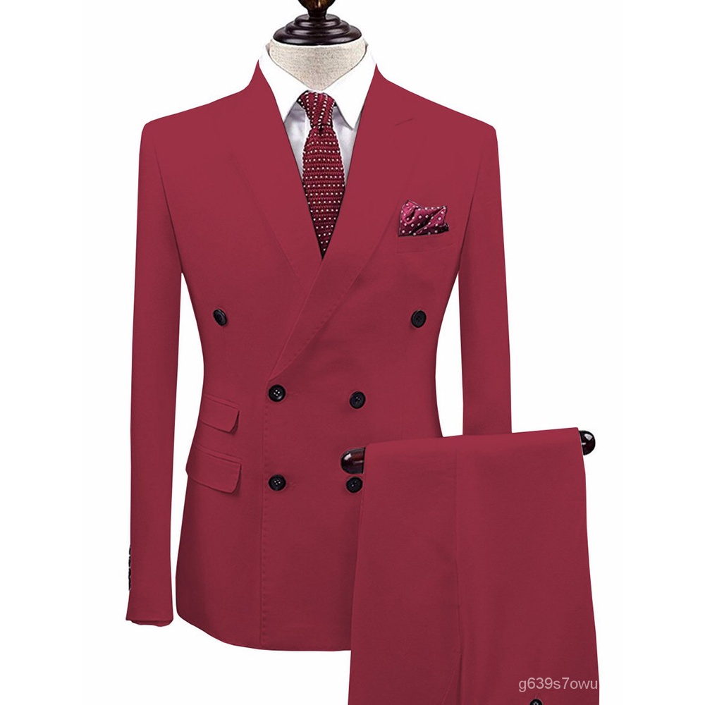 Untuk Pria Tinggi Kualitas Kelas Slim Bisnis Formal Suit Guru Pegawai Negeri Sipil Profesional Suit