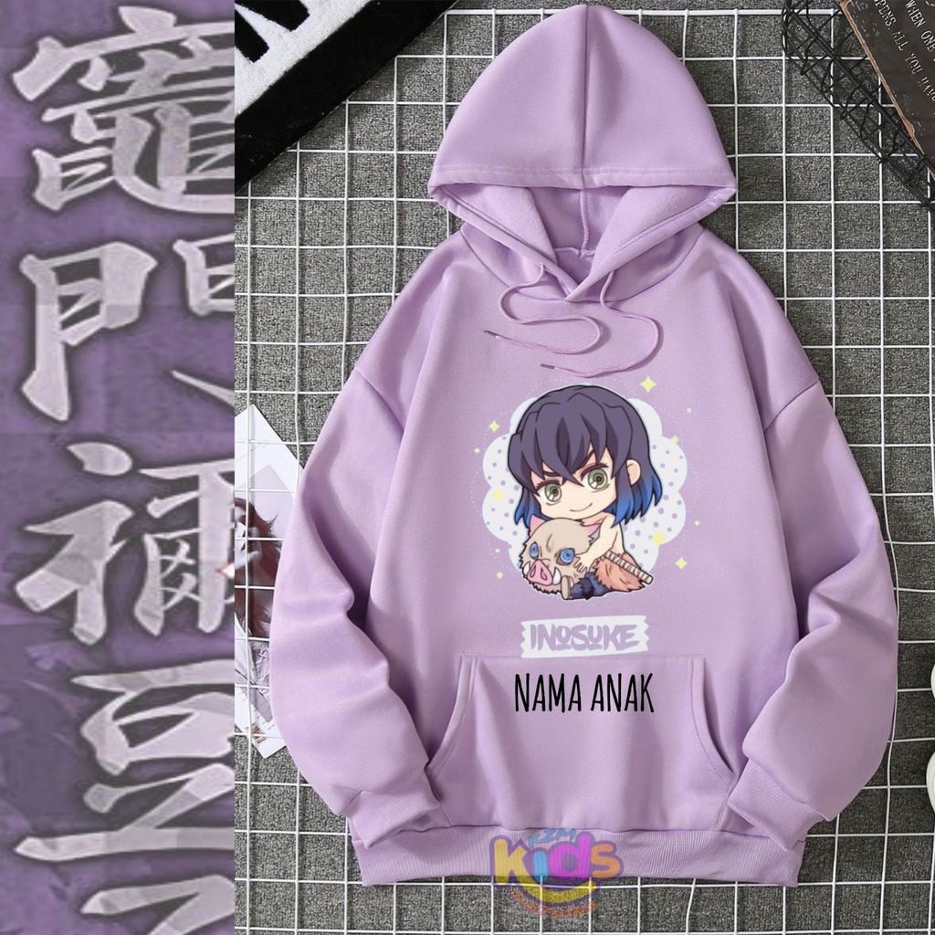 Jaket Hoodie Anak DEMON SLAYER Hashira Shinobu Kocho Baby Jaket Anime