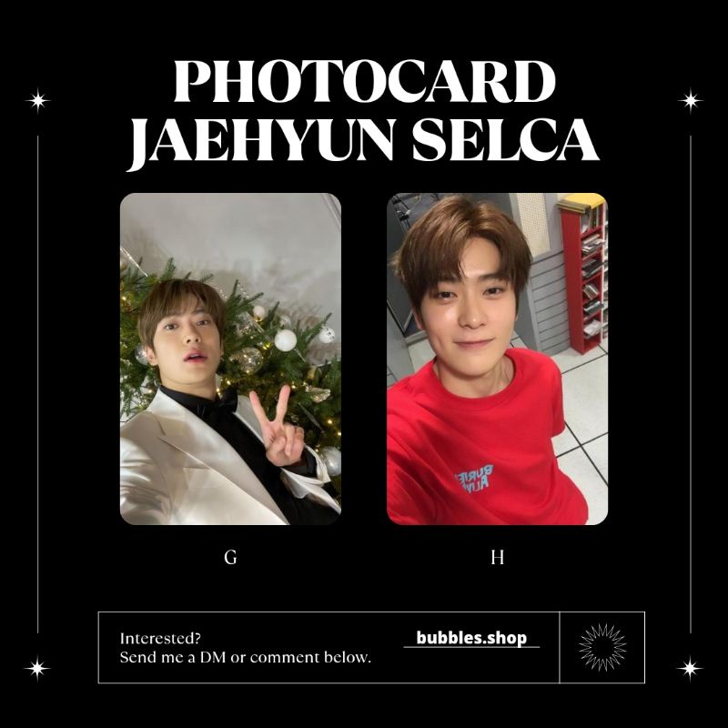 PHOTOCARD UNOFFICIAL JAEHYUN NCT SELCA