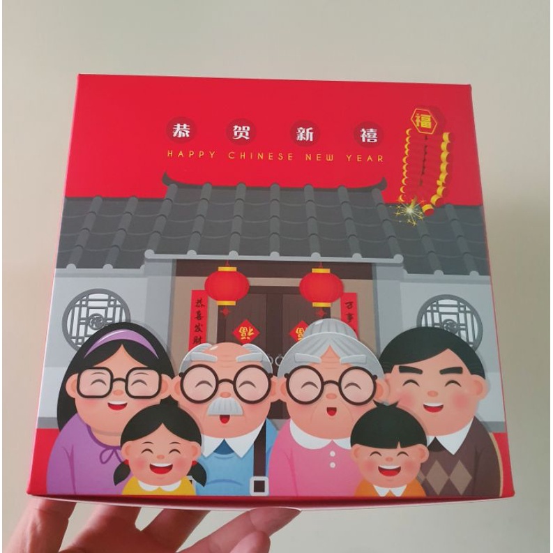 

Dus Imlek uk. 22x22x10.cm " Family Reunion " ( 1 pack isi 5 pcs dus & Tag )