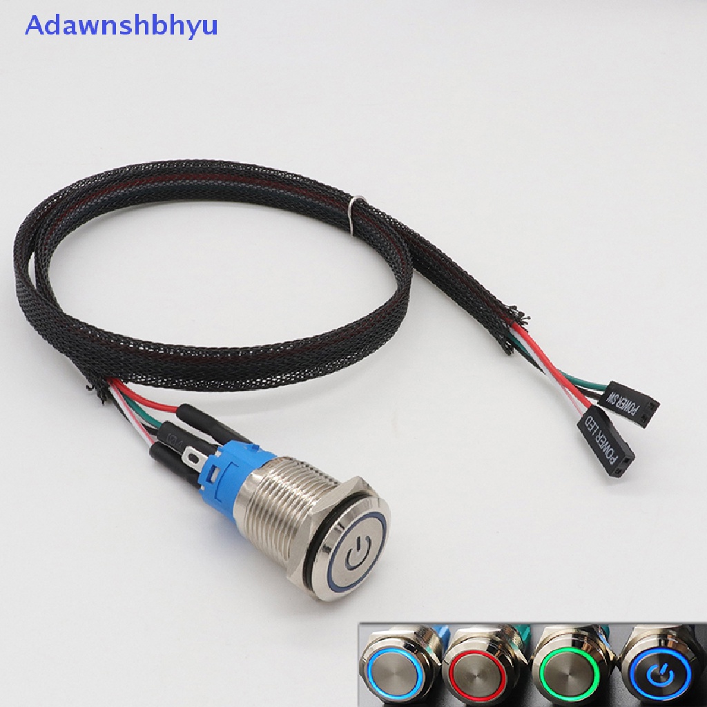 Adhyu PC Host Start Power SW Button Switch Komputer Reset Saklar Tombol SW Dengan ID Kabel