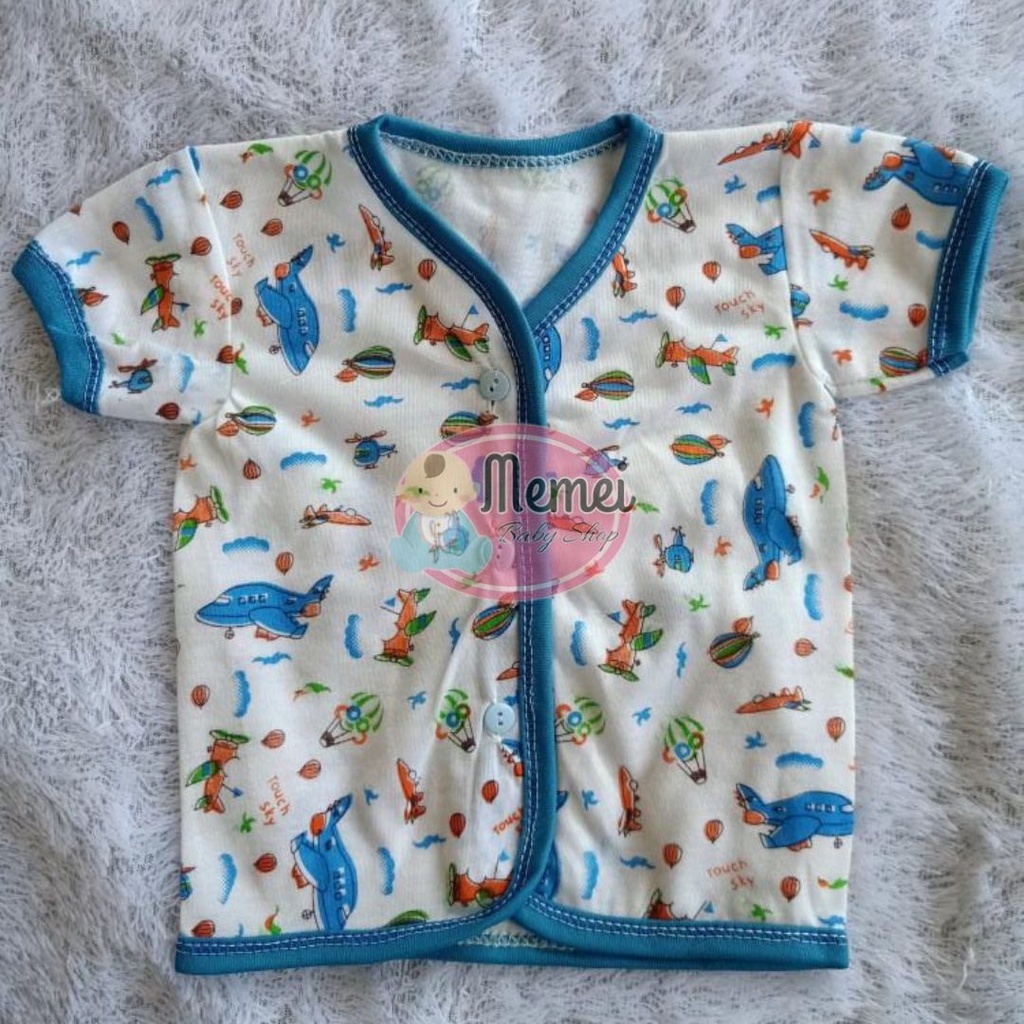 1 LUSIN (12 pcs) Baju bayi pendek KATUN TABUR grosir TERMURAH