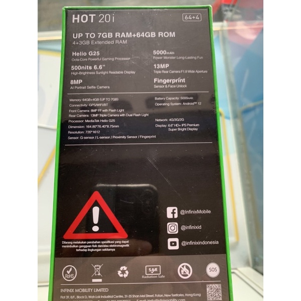 Infinix Hot 30 NFC 8-128GB /Hot 30i 8-128GB garansi resmi