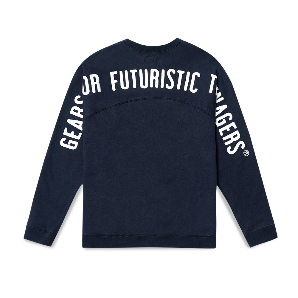 Human Made Raglan Crewneck Sweatshirt Navy