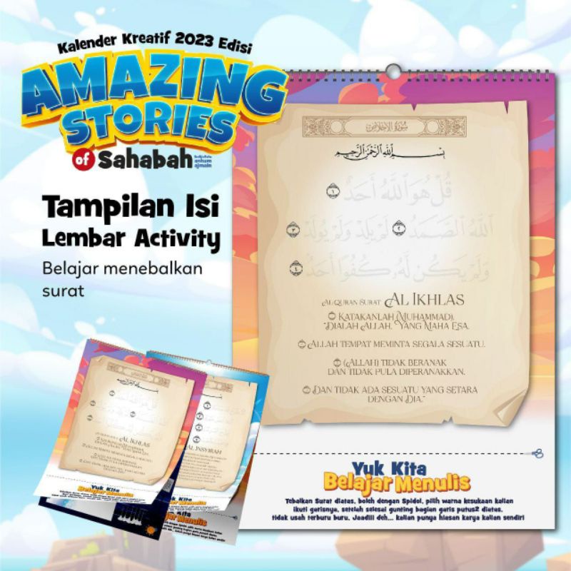 

Kalender Kreatif 2023 edisi Amazing Stories Of Sahabah