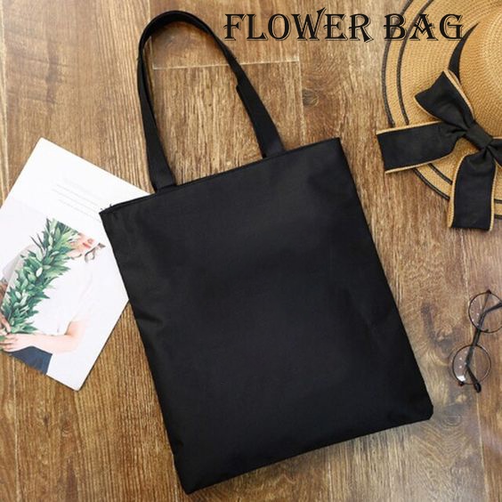 TOTEBAG HITAM POLOS KANVAS UKURAN 30X40 (LIMITED)
