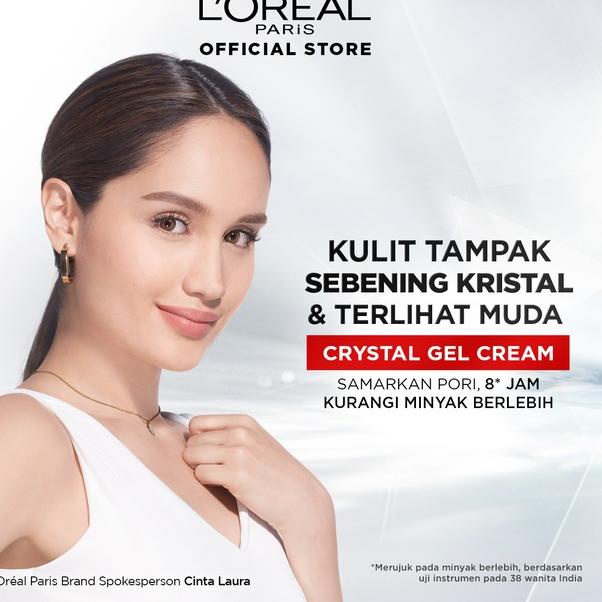 ฿ L'Oreal Paris Revitalift Crystal Gel Cream (Wajah tampak sebening kristal) - Skincare Loreal ㅡ