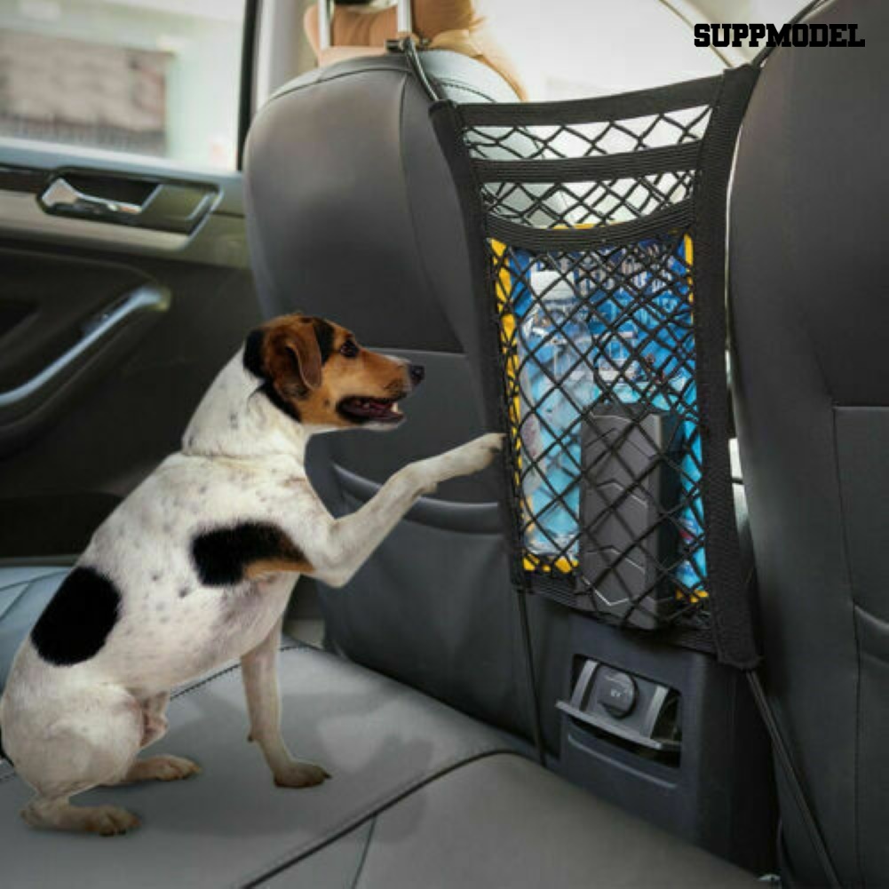 [Auto] Jaring Penyimpanan Mobil Portable Firm Polyester Kursi Truk Mesh Storage Net Bag Penggunaan Sehari-Hari