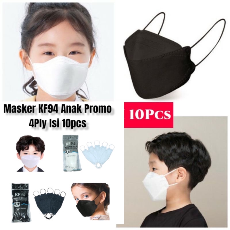 MASKER KF94 ANAK KIDS 4PLY /Masker MODEL KOREA KIDS 4 PLY 10 PCS