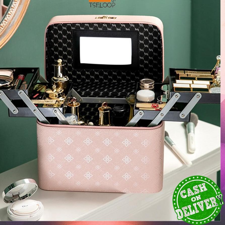 [KODE PRODUK AS0JV9763] OFM-K1 BOX MAKE UP/Kotak Kosmetik/Beauty Case/Tas Kosmetik/Make Up Case/ WAT