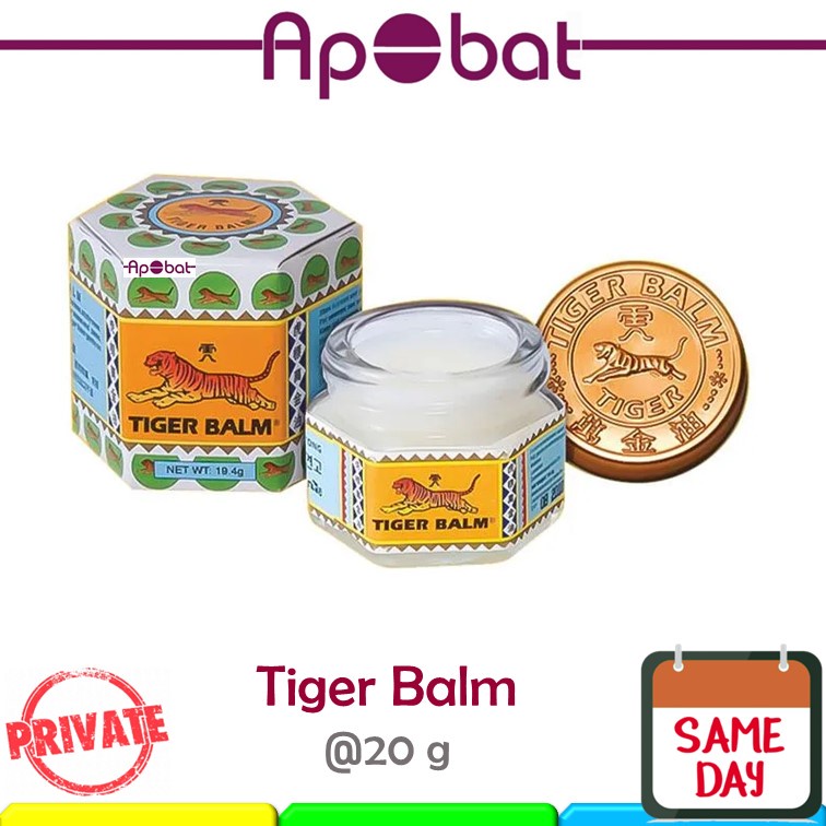 - ApObat - 20 gr Balsem Tiger Balm - White Ointment Cap Harimau Lion Macan Singa Putih