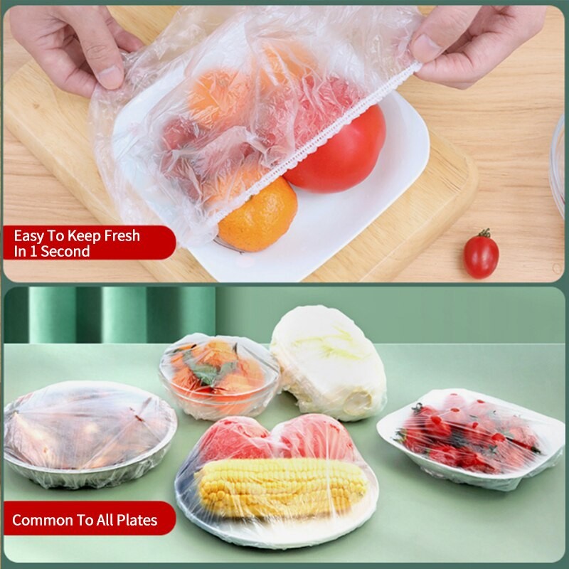 LT- Wrap karet Plastik PENUTUP Pelindung Makanan Buah Food Plastic Wrap