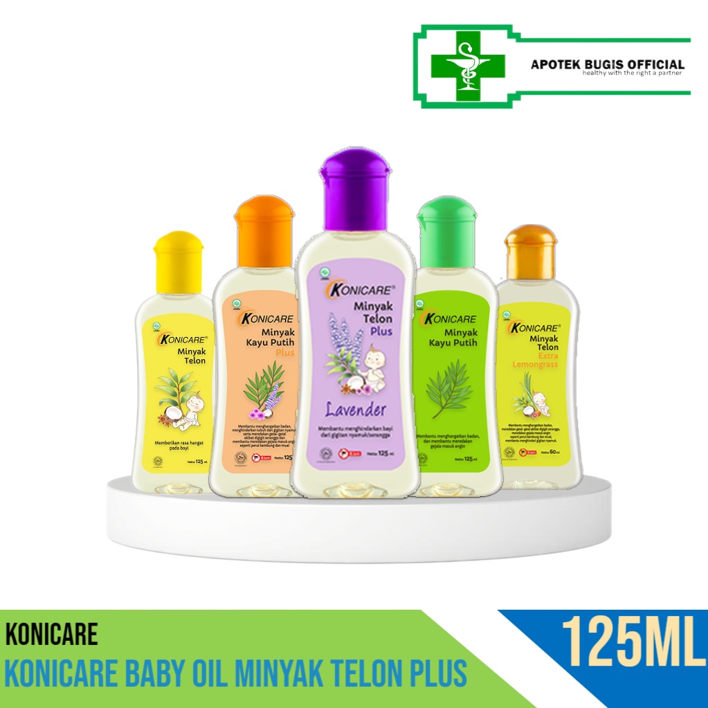 Konicare Minyak Telon | Telon Plus | Kayu Putih | Kayu Putih Plus - 125mL