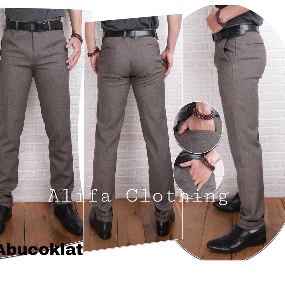 Big Sale PANTS FORMAL / CELANA FORMAL PRIA / CELANA KAIN SLIMFIT WOOL / CELANA KERJA PRIA /CELANA SL