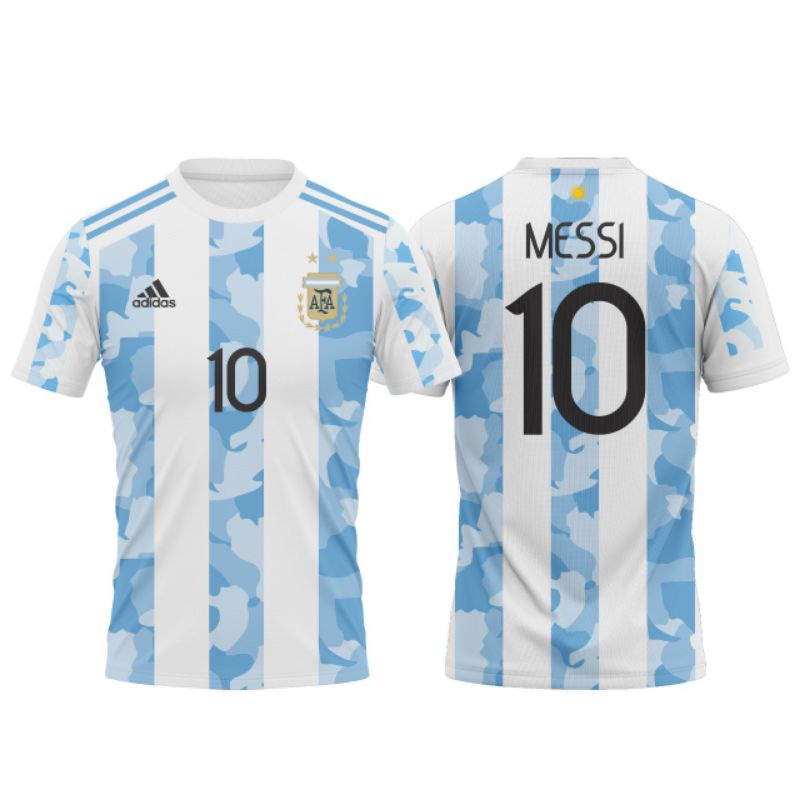 Jual Jersey argentina 2021 Full printing (Gratis nama dan nomor ...