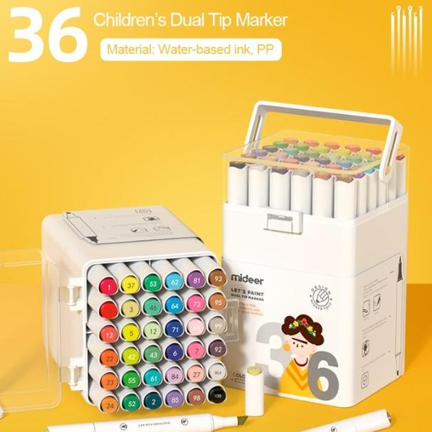 

Mideer DUAL TIP MARKER 36 Colors Spidol Mewarnai Anak
