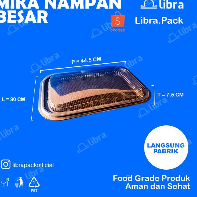 Sale Terbatas MIKA KUE BESAR @10 PCS MIKA NAMPAN ALAS COKLAT TUTUP BENING + TATAKAN