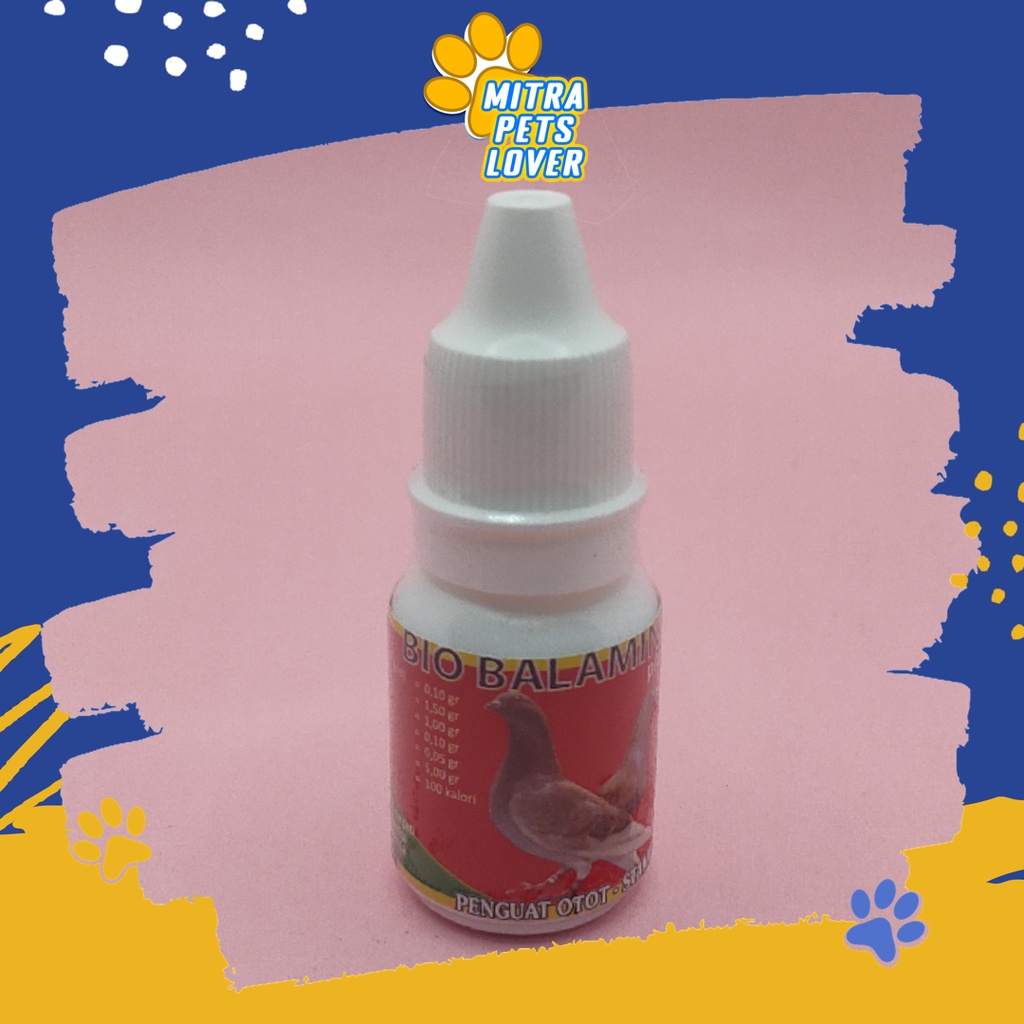 SUPLEMEN METABOLISME MERPATI - BIO BALAMINE DROP 10ML - SUPLEMEN PEMENAMBAH TENAGA STAMINA BURUNG DARA DENGAN CEPAT - MURAH ASLI GARANSI KUALITAS ORIGINAL - PET ANIMAL HEALTHCARE &amp; VETERINARY TAMASINDO OBAT KESEHATAN &amp; VITAMIN TERNAK HEWAN MITRAPETLOVER