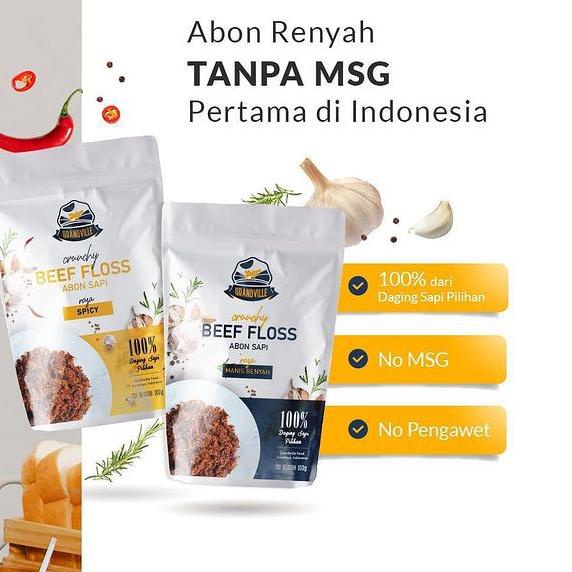 

[KODE PRODUK LG0SU6296] GRANDVILLE ABON SAPI AYAM ASLI CRUNCHY | MPASI MAKANAN INSTAN SNACK