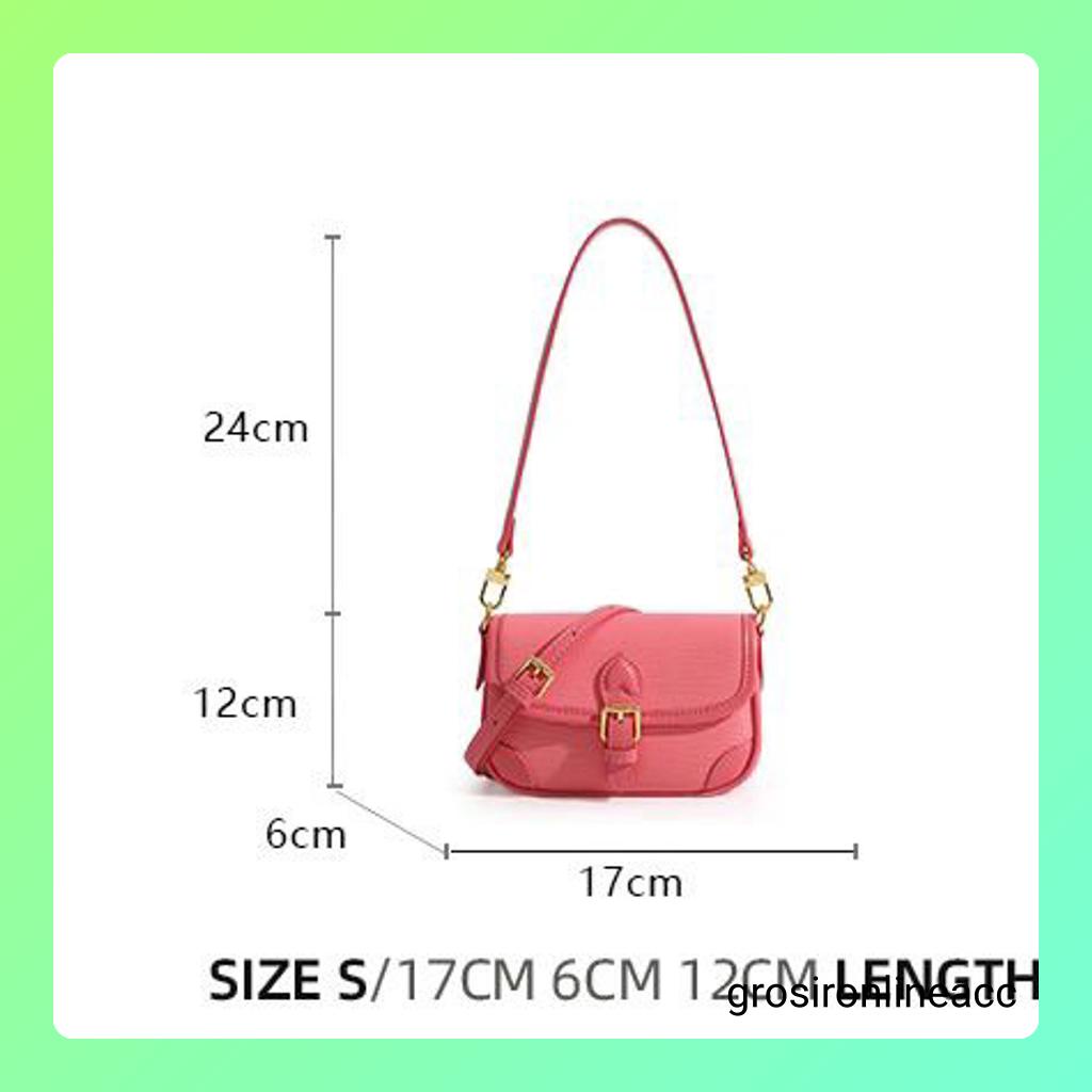 NEW Tas Kulit Wanita Selempang Rantai Luxury Mini Bag FT50 17 x 6 x 12 cm