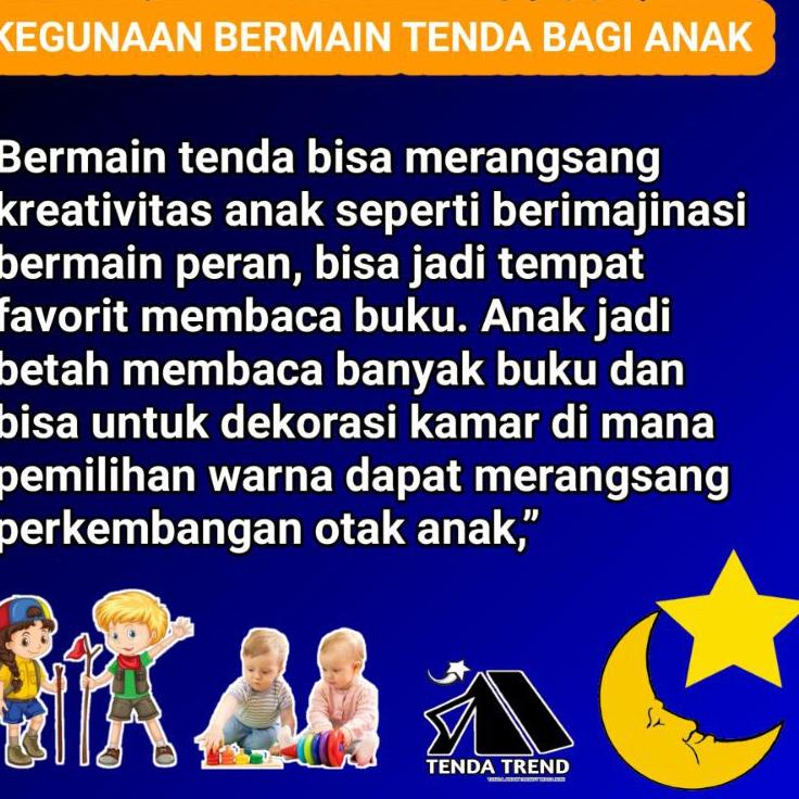 Bagus Banget.. Tenda Mainan Anak Jumbo Karakter Laki laki Perempuan Murah Frozen Boboboi Hellokitty 