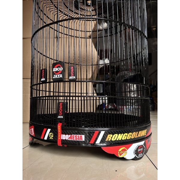 Sangkar Murai Ebod Decal Ronggolawe Racing /Kandang Murai Ebod (TEBOK BAMBU)