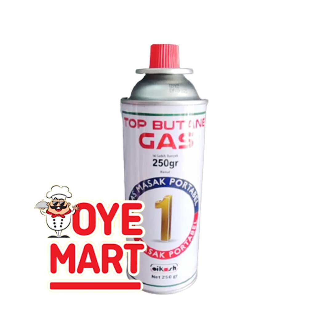 TOP BUTANE GAS PORTABEL 250GR