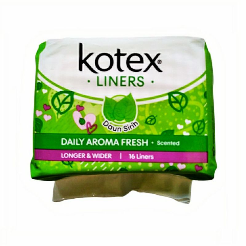 Jual Kotex Liners Daun Sirih Longer & Wider 16s Kotex Pantyliners