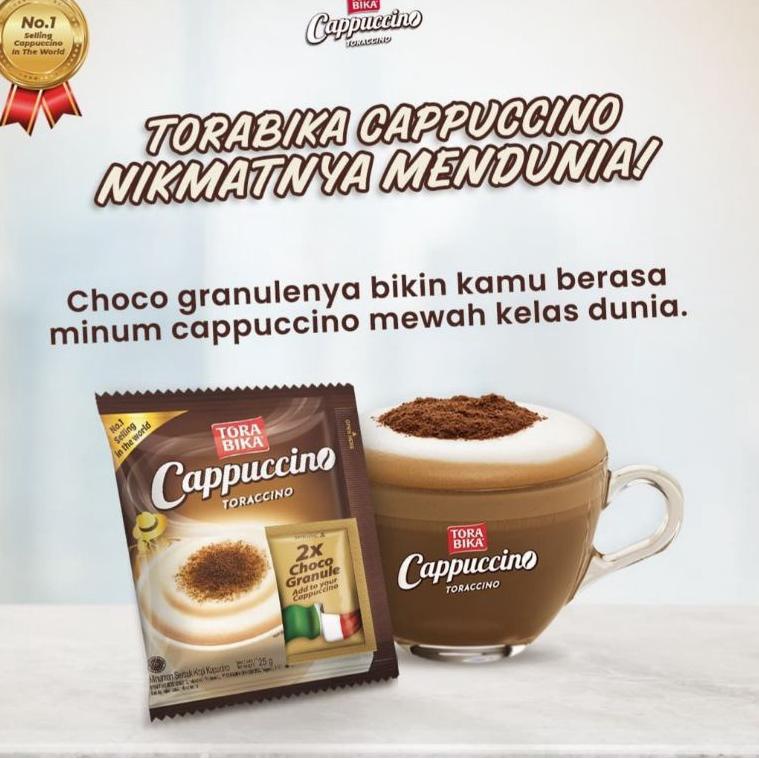 

[PRODUK EIIJP] TORABIKA CAPPUCCINO 1RENCENG ISI 10SACHET Torabika Cappucino + Granule (10pcs x 25gr) BIA