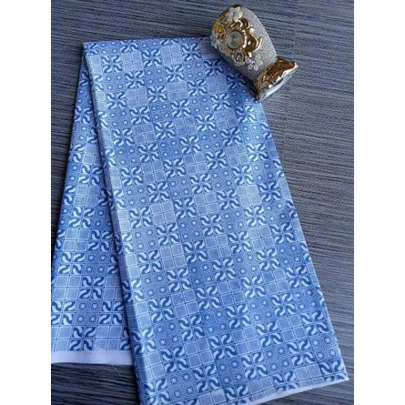 Murah ATK KAIN BATIK MOTIF BIRU SOFT PASTEL BATIK ASLI PEKALONGAN / BATIK ORI PEKALONGAN