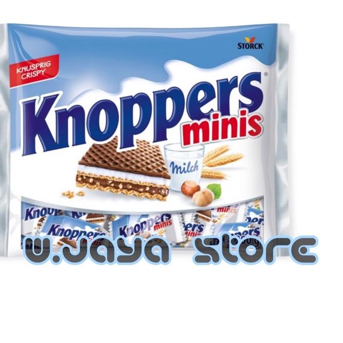 

Langsung Order Knoppers Minis Wafer Lapisan Coklat Hazelnut 200g#