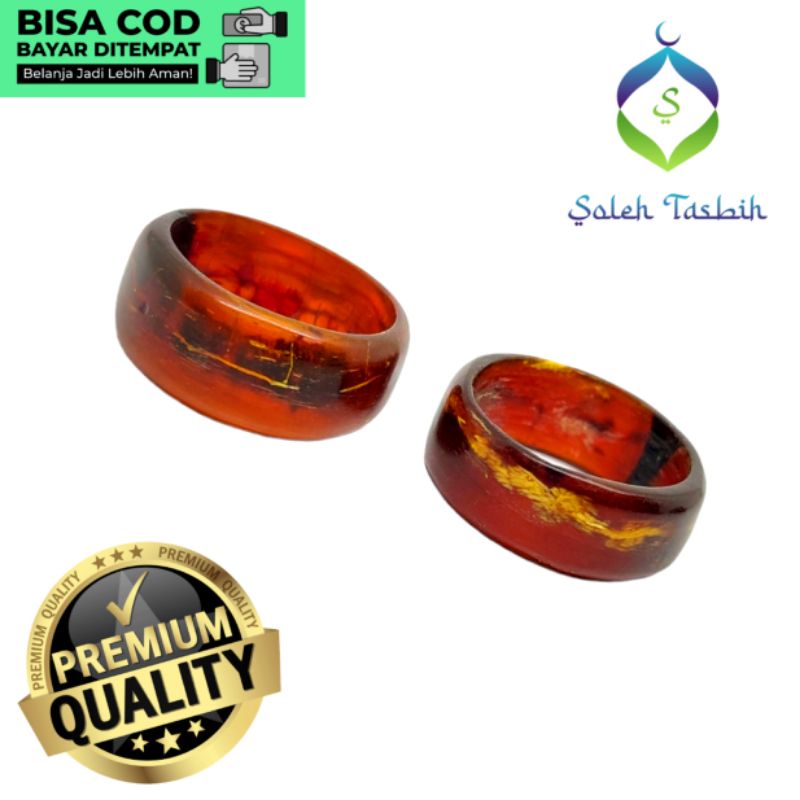 Cincin Akar Bahar Tembus Cahaya. Size 17mm, 18mm, 19mm