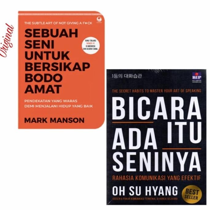 

Original Buku Bicara Itu Ada Seninya & Sebuah Seni Bersikap Bodo Amat