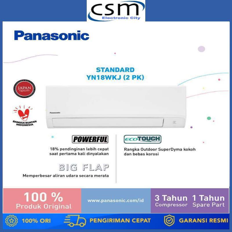 AC PANASONIC CS/CU-YN18WKJ 2 PK R32 [INDOOR+OUTDOOR UNIT ONLY] GARANSI RESMI