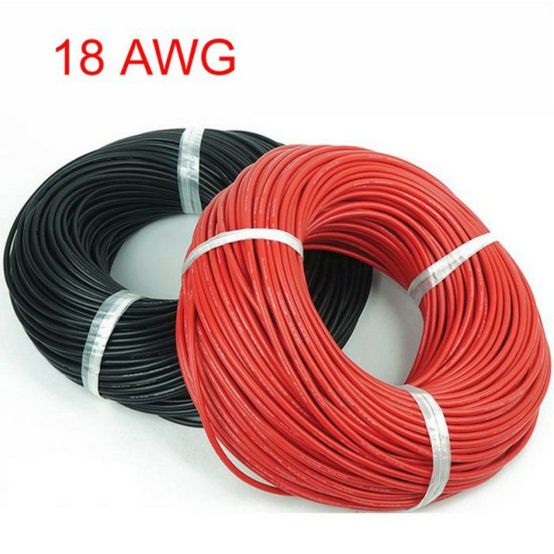 10cm Kabel Silikon 18AWG silicone wire 18 awg