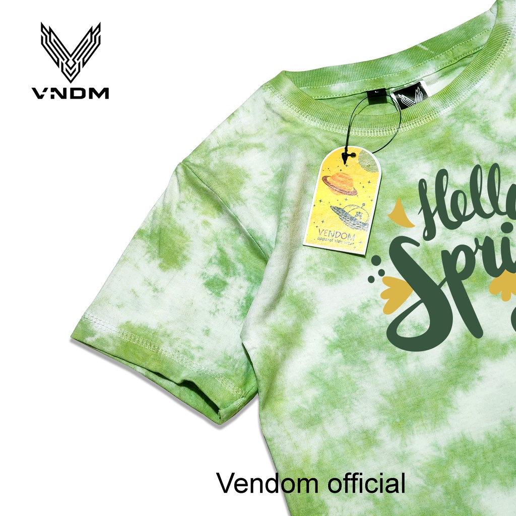 Vendom Kids Baju Kaos Anak Washet Tie Dye Laki Laki / Perempuan Unisex Umur 1-12 Tahun Bahan Cotton 30S