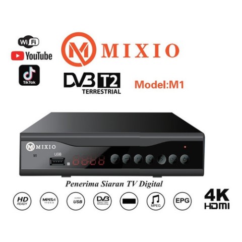 MIXIO SET TOP BOX DIGITAL DVB T2 WIFI STB Antena HD