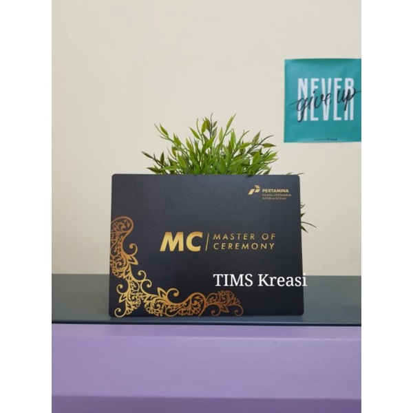 Cue Card A5 | Papan MC | Que Card Akrilik | Papan Akrilik MC + Printing Biasa