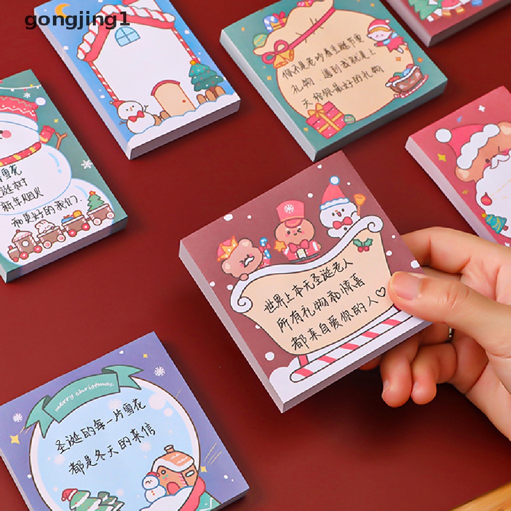 Ggg 50lembar Merry Christmas Sticky Notes Memo Pad Perlengkapan Alat Tulis Hadiah Liburan ID