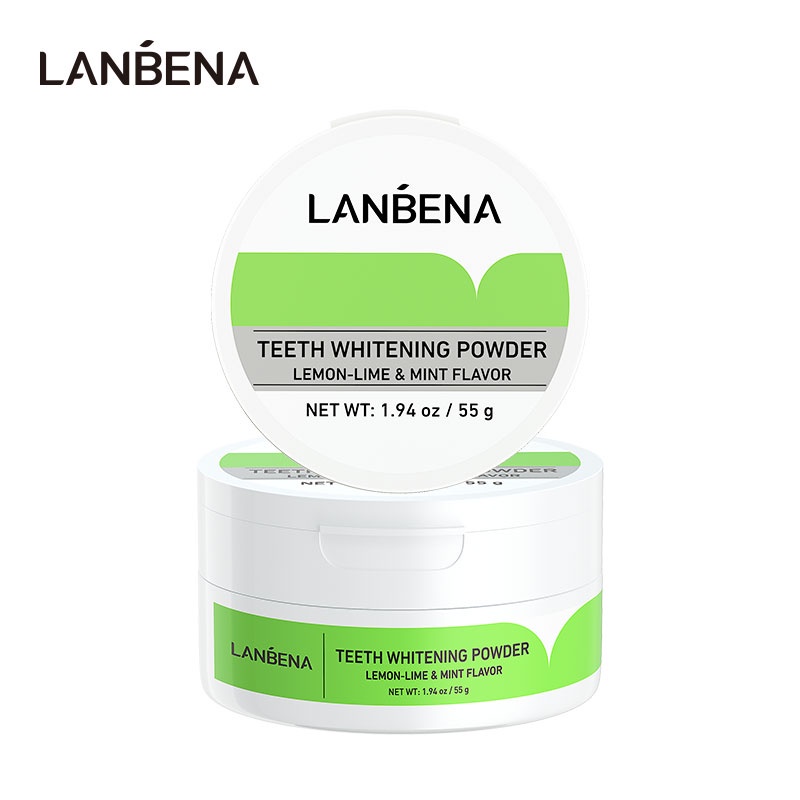 LANBENA Teeth Whitening Powder - Memutihkan Gigi (55 gr) BPOM